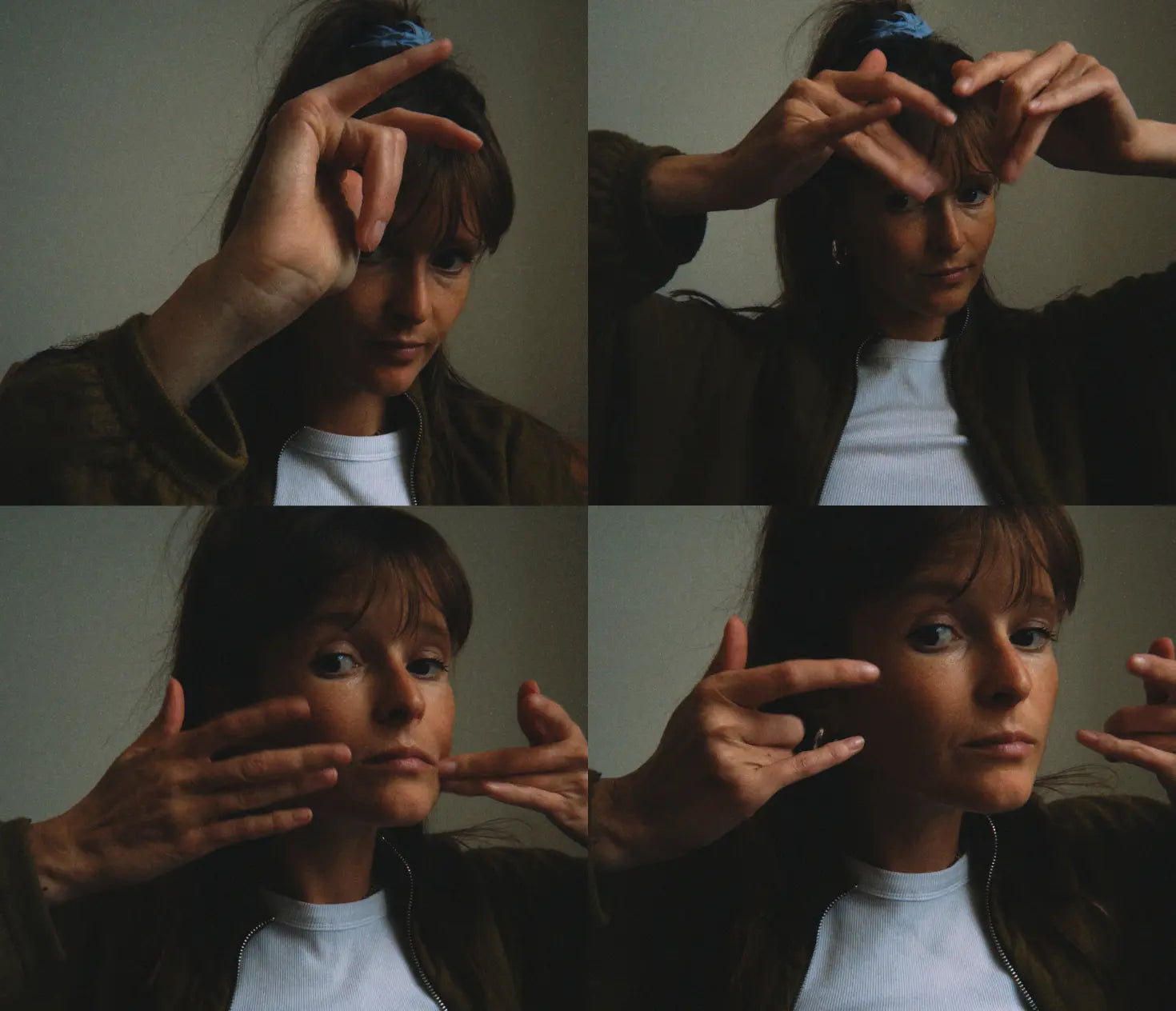 4 images avec doigts en castagnettes